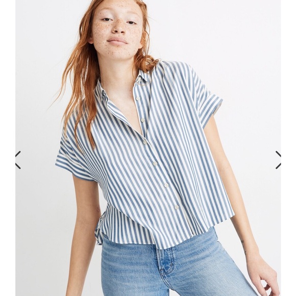 Madewell Tops - Madewell Hilltop Shirt in Savin Stripe